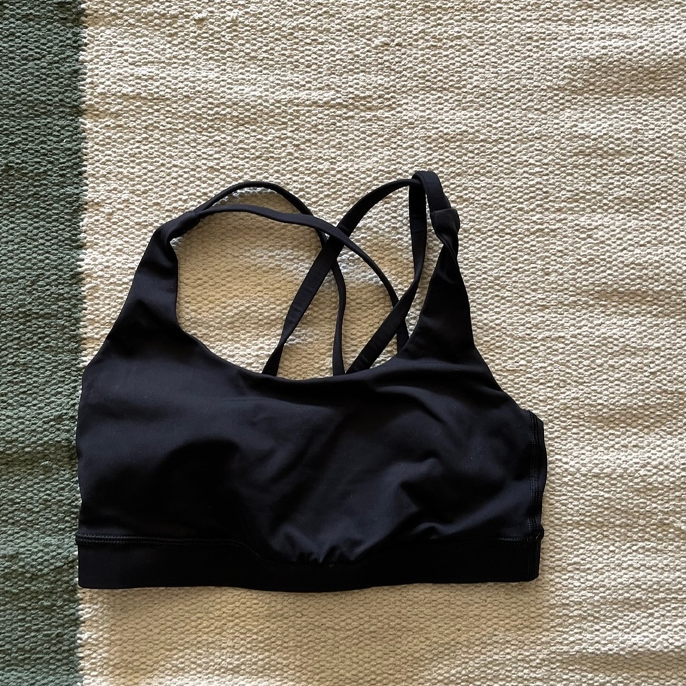 Lululemon Black Strappy Women's Sports Bra